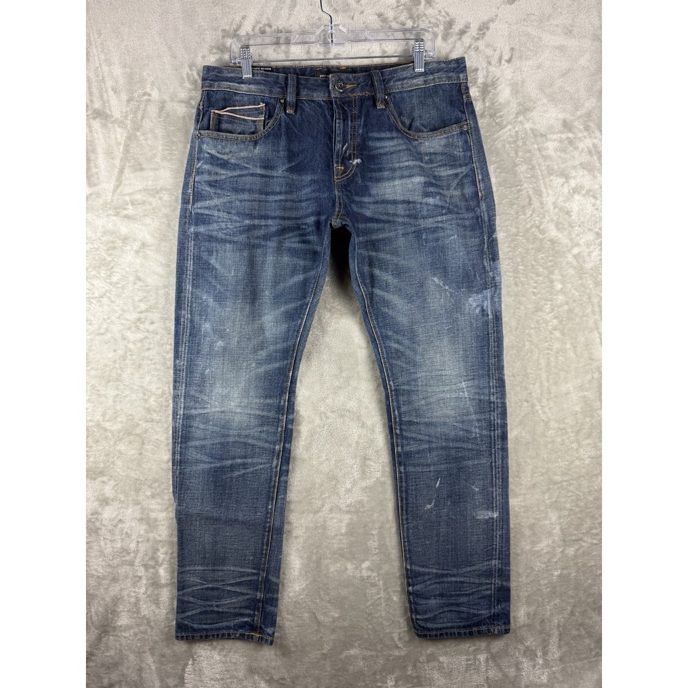 Cult Of Individuality Japanese Selvedge Jeans Mens 34 (Fits 34x32) Whiskers
